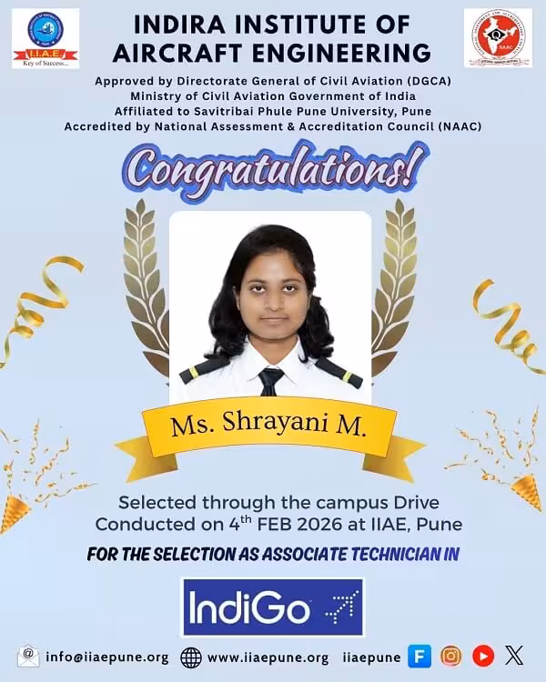 Shrayani M - IIAE Pune Placement Student