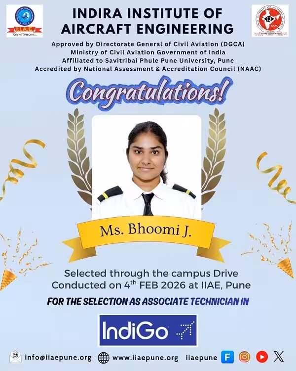 Bhoomi J - IIAE Pune Placement Student