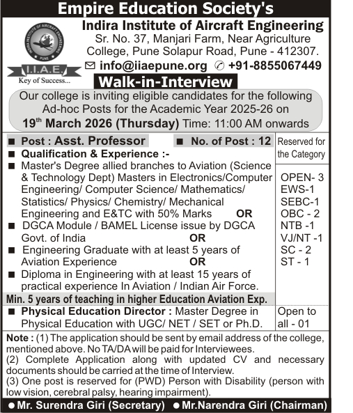 Walk-in Interview Recruitment