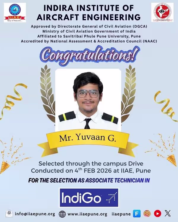 Yuvaan G - IIAE Pune Placement Student
